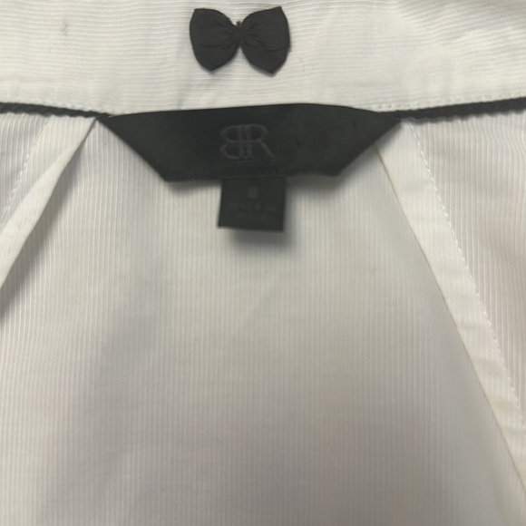 banana republic black label white button up blouse - Picture 5 of 9